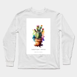 Ladyfinger Cactus Long Sleeve T-Shirt